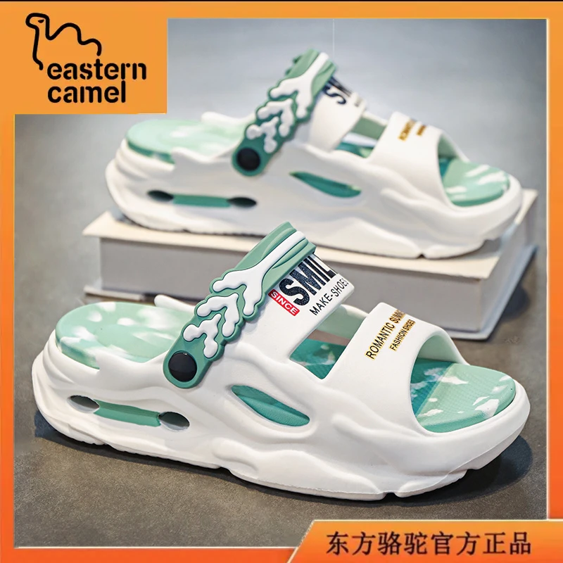 东方骆驼女鞋夏季新款时尚休闲沙滩鞋女士外穿两用软底防滑凉拖鞋