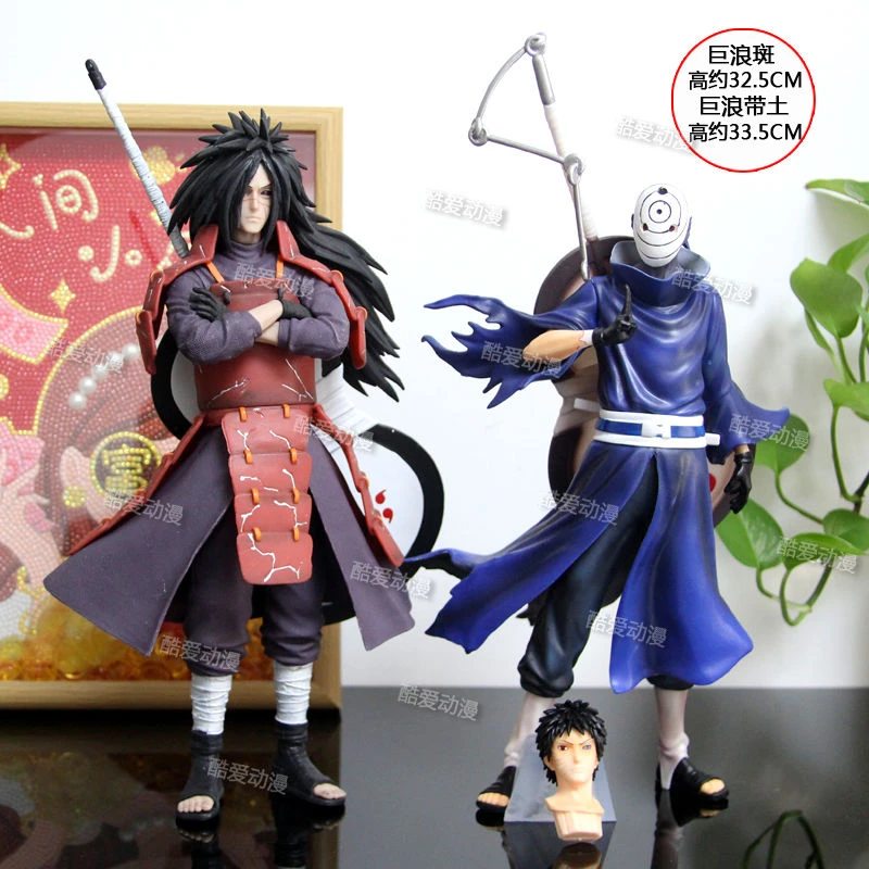 火影忍者 动漫周边gk 单人物双头雕门神带土门神斑手办模型礼物