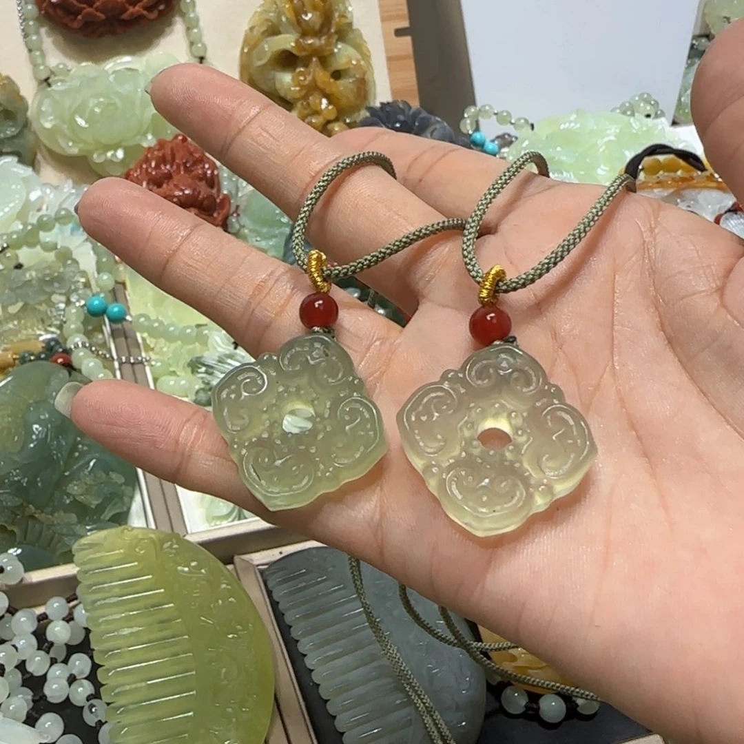 未镶嵌蛇纹石玉手把吉**府
