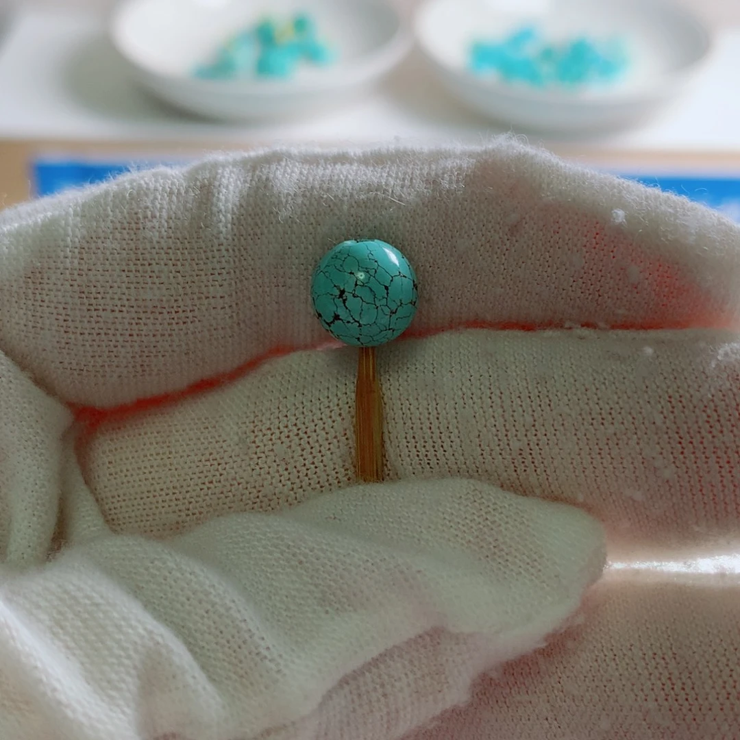 绿松石未镶嵌挂件