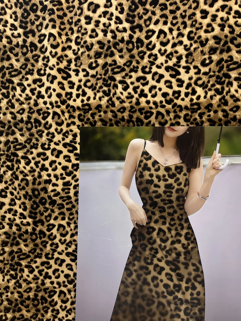 【锦韵棉绸】重磅棉绸—经典豹纹