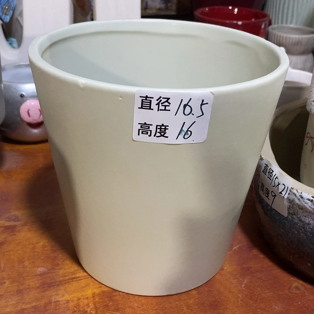 摆件陶陶盆有孔 瑕疵介意勿拍