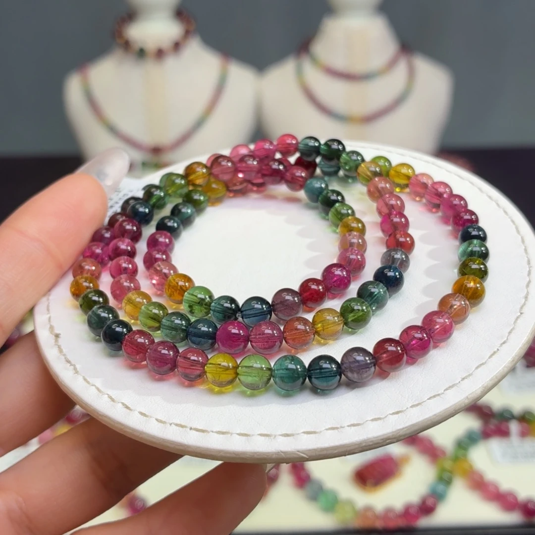 手链碧玺未镶嵌天然碧玺