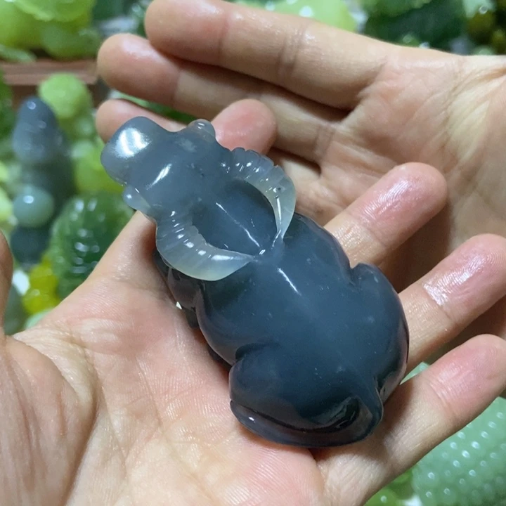 【闪购商品】未镶嵌蛇纹石玉把件