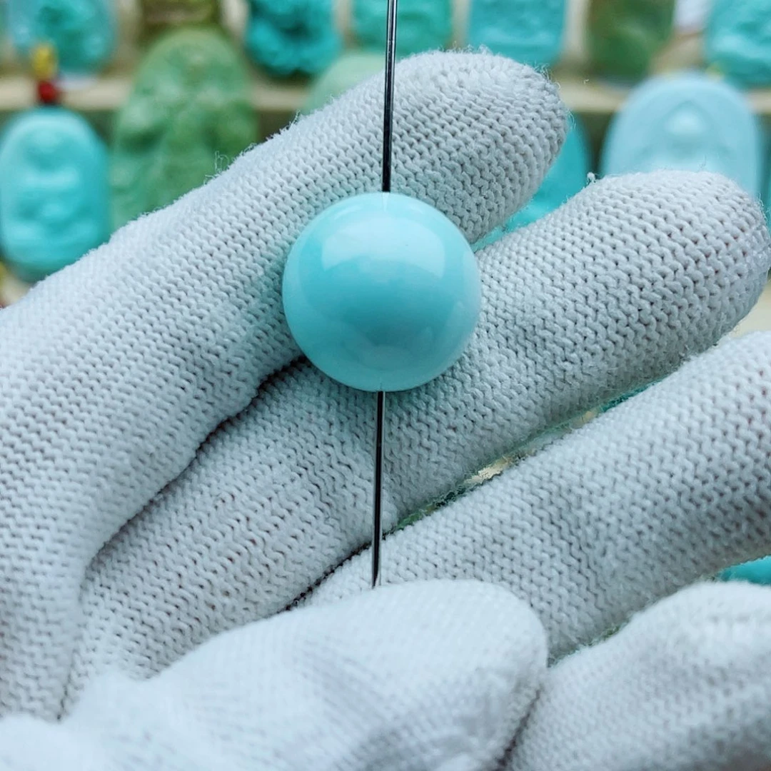 绿松石未镶嵌珠宝奇石16mm