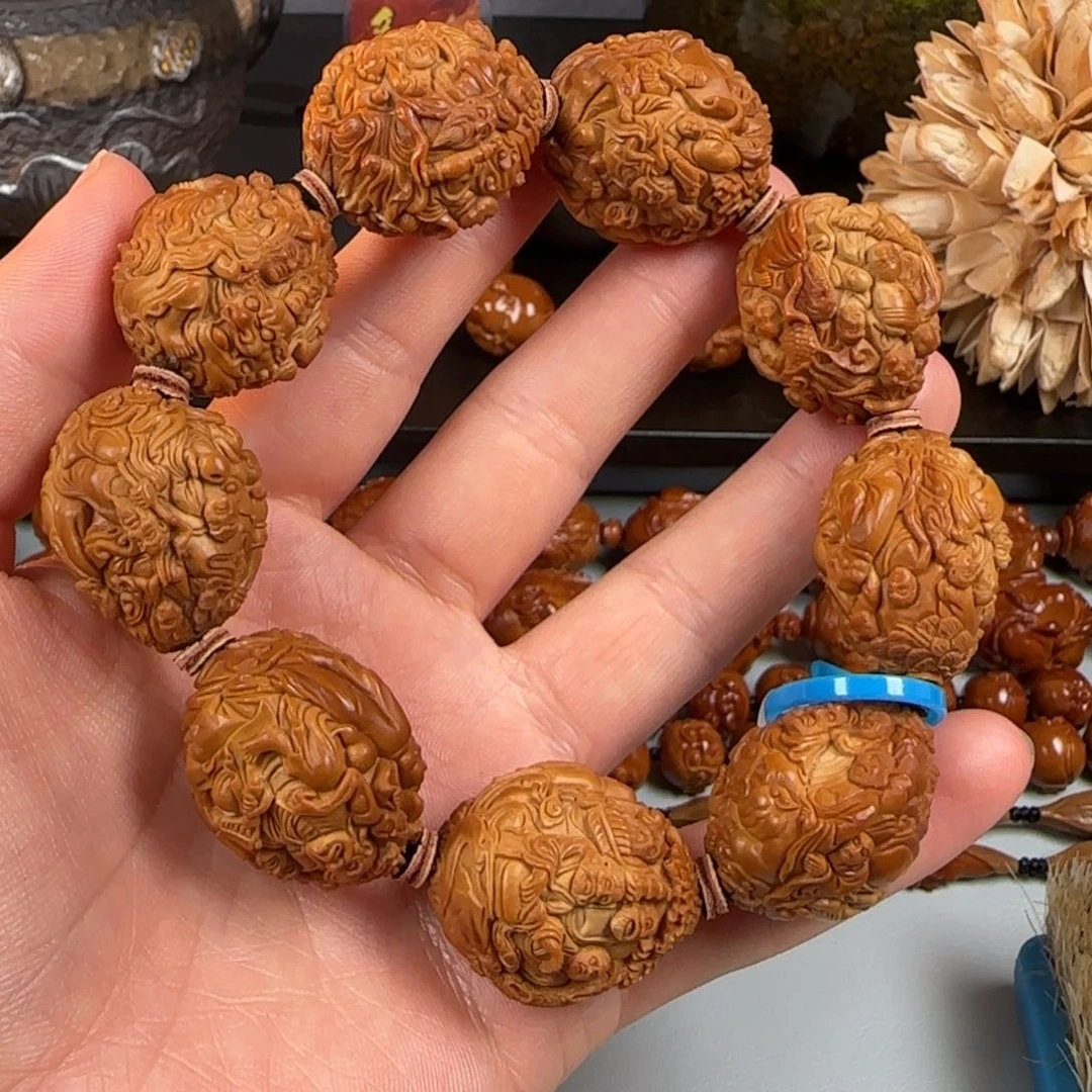 橄榄核手串/手链碧奎 24.5 万佛 108罗汉拜万佛