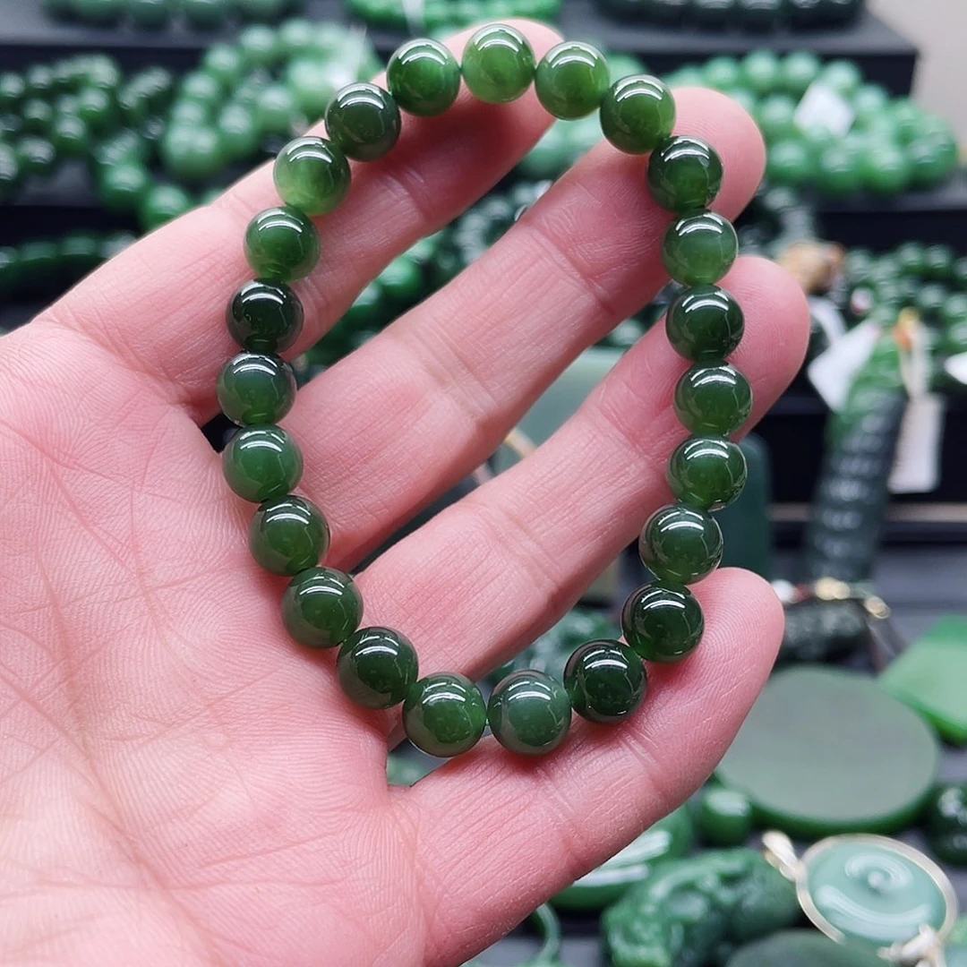 和田玉（碧玉）未镶嵌手链