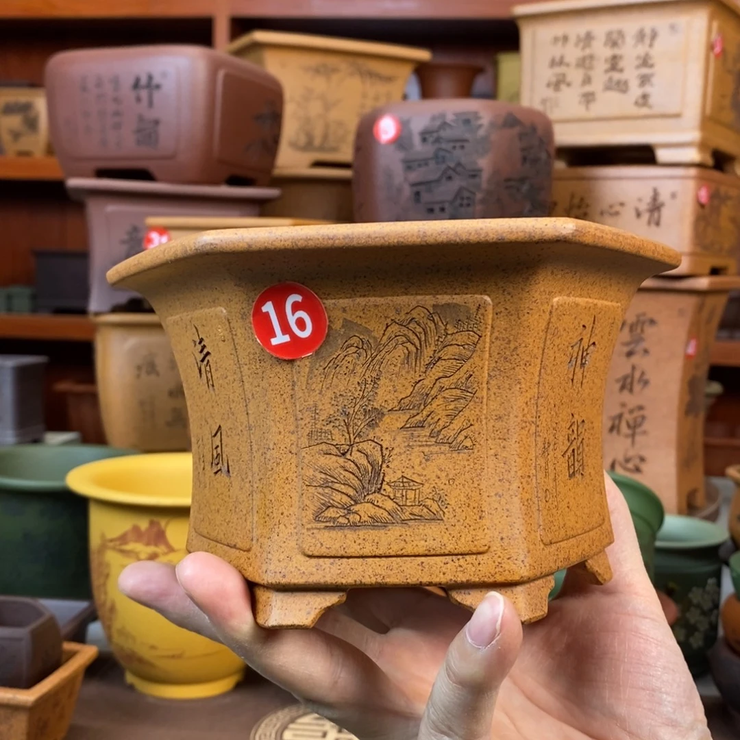 精品紫砂花盆盆景花盆