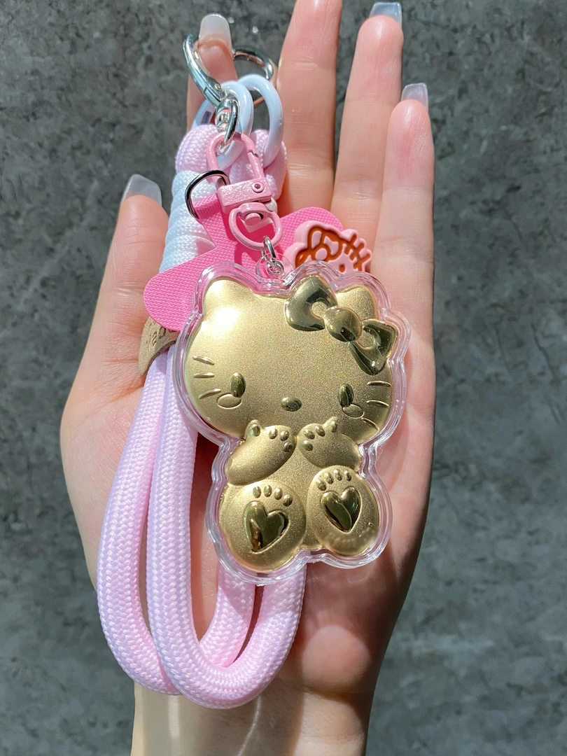 （水贝新品热卖）hellokitty猫手机挂件钥匙扣挂绳挂饰可爱防丢