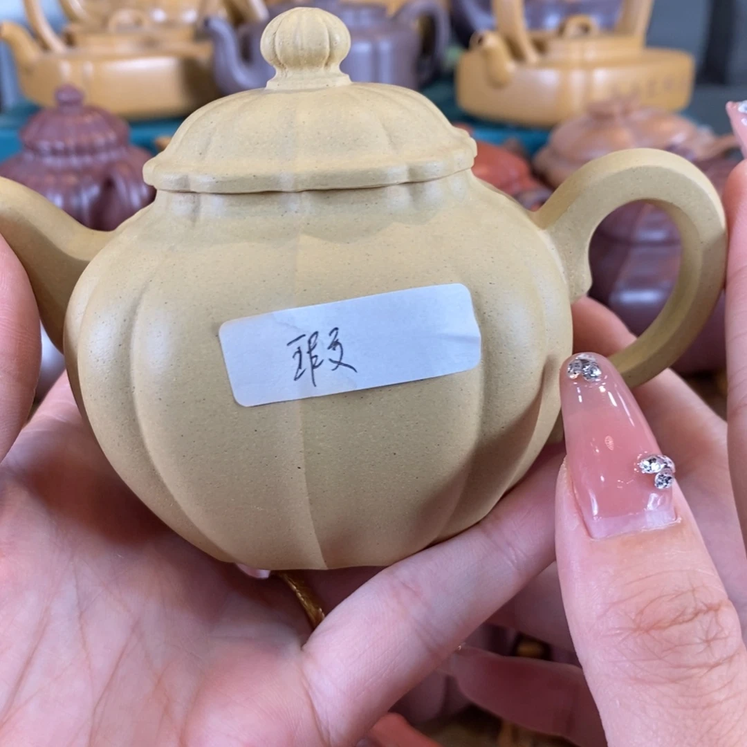 子***鱼茶壶紫砂原矿泥料手工壶直播间