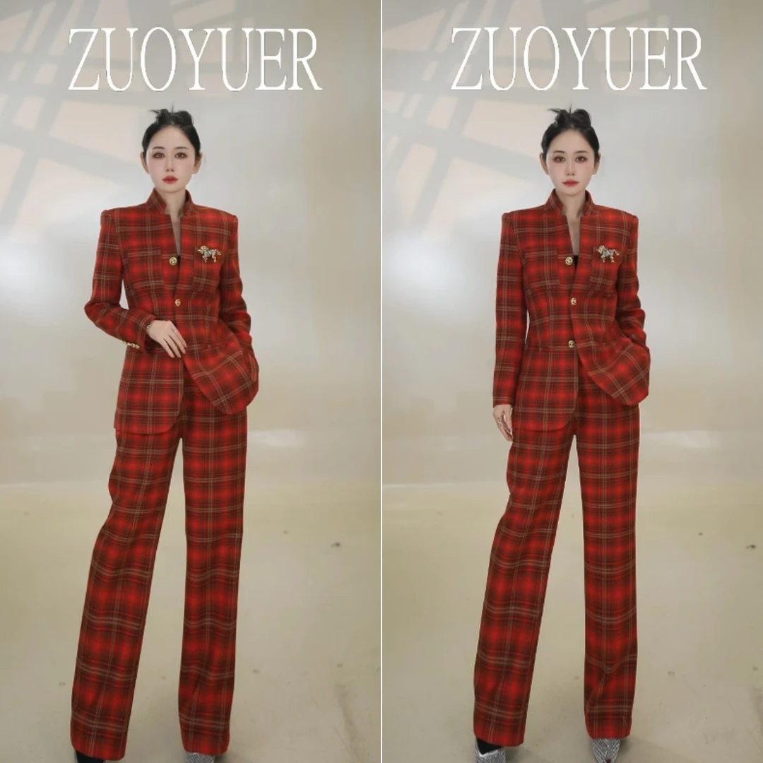 【Z.YE】简约通勤/OL风格时尚套装小香风经典气质西装套装女25965