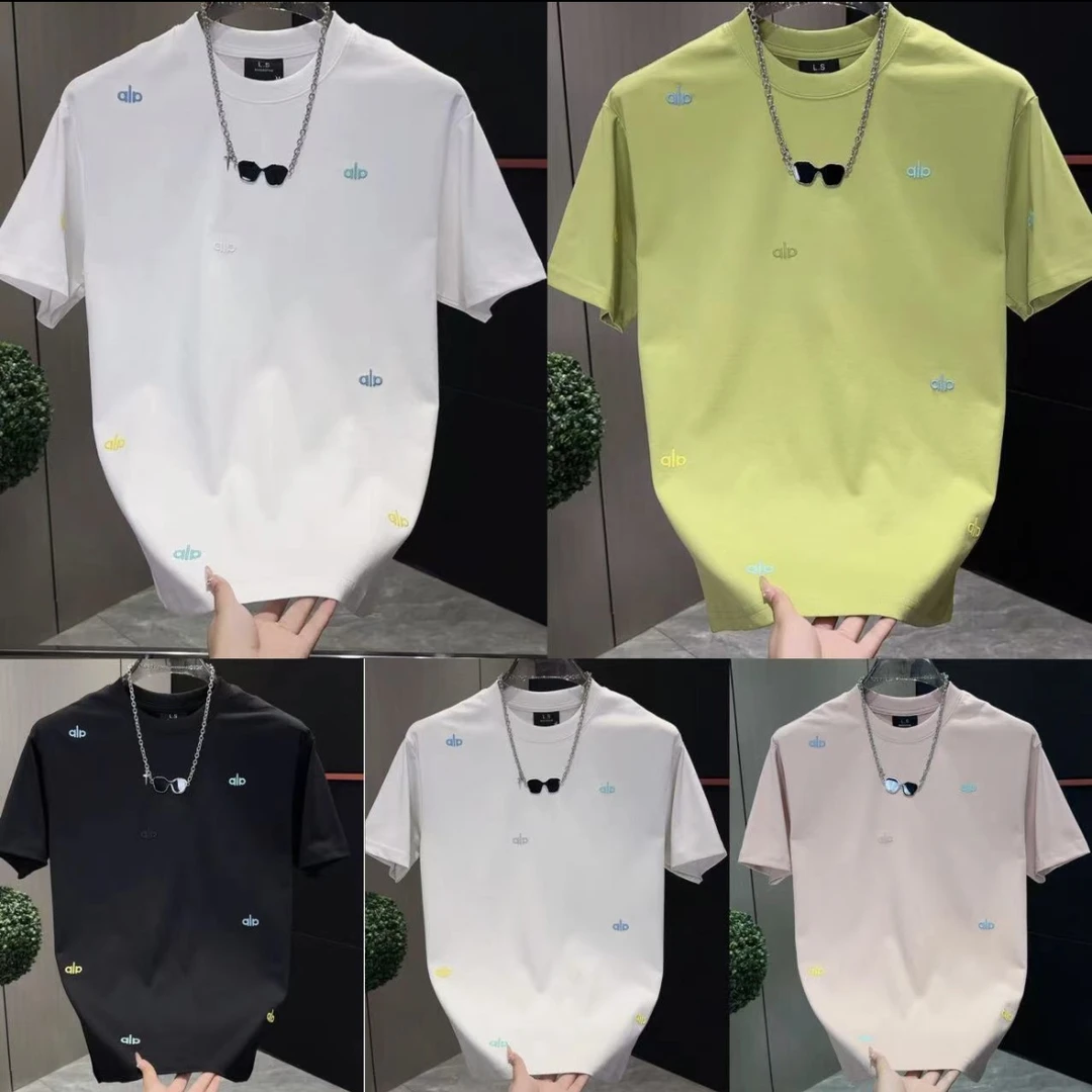 （2588）男士夏季休闲短袖刺绣字母新款T恤