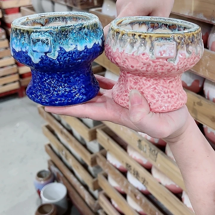 有孔，凑单福利满10元发货陶瓷多肉花盆！