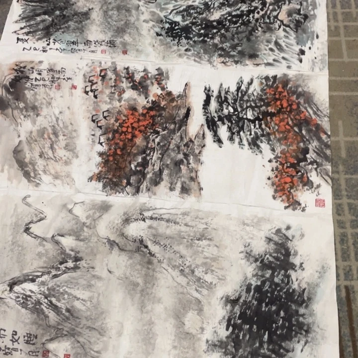 国画用****2四条作品1111111