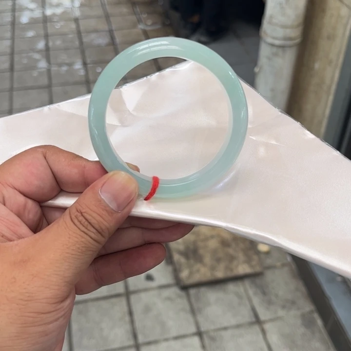 独***宇未镶嵌手镯翡翠55.7