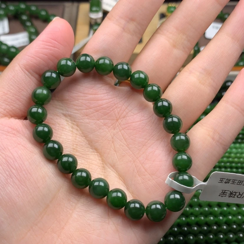 【闪购商品】未镶嵌手串和田玉(碧玉)?****?8