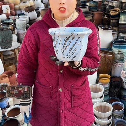 口21高15瑕疵盆子。