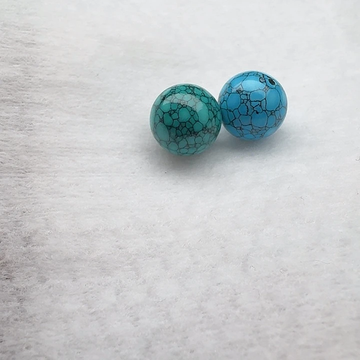 尺寸：12➕蓝网花纹圆珠一颗，绿水草纹圆珠一颗