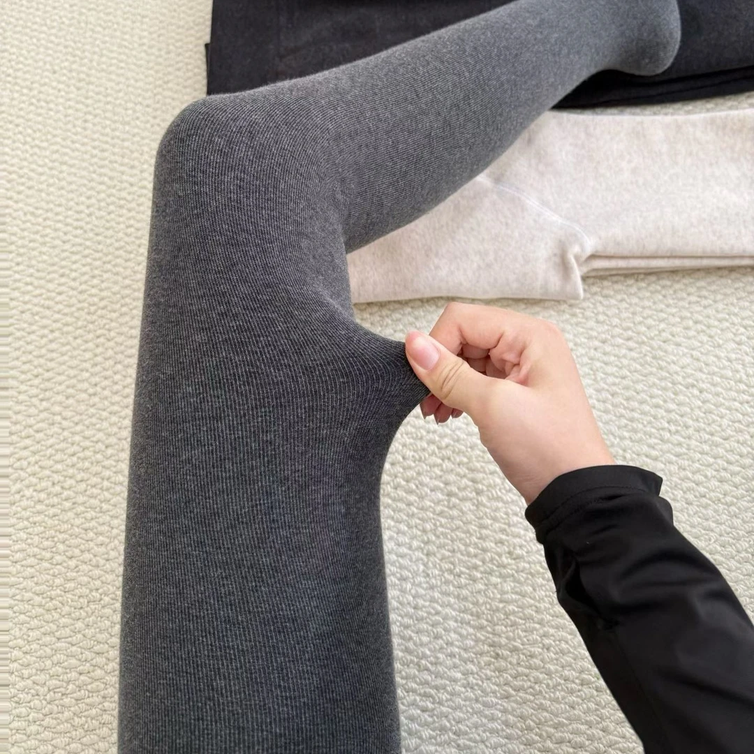 秋冬保暖裤袜配靴子日系学院风运动黑色百搭加厚9811