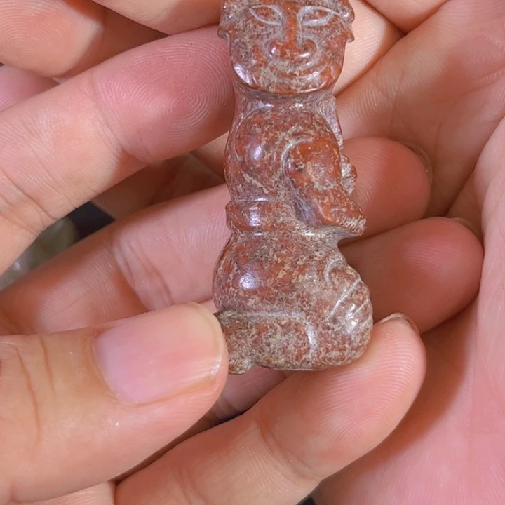 和田玉（糖玉）未镶嵌颈饰刻**心
