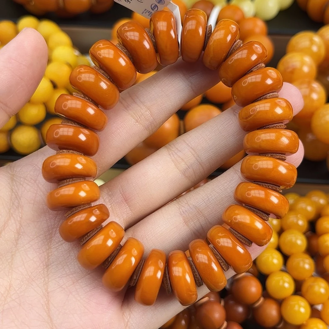 未镶嵌琥珀手链蜜蜡