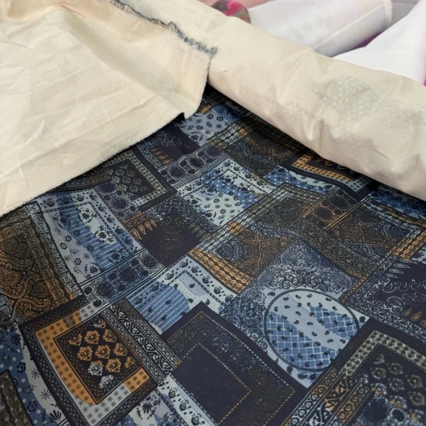 74 品牌莫里斯拼布风纯棉斜纹棉布面料3米价