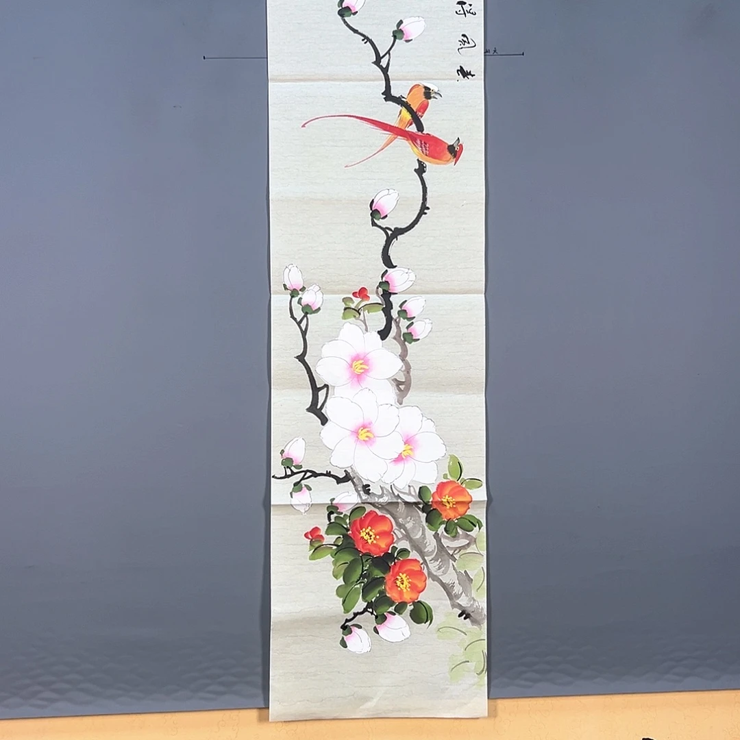国画833 花鸟和蝴蝶是同一