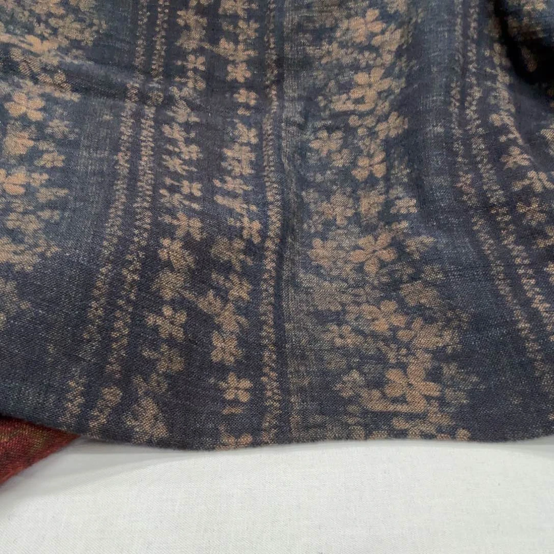 麻1米双层加厚香云亚麻棉青墨金棠