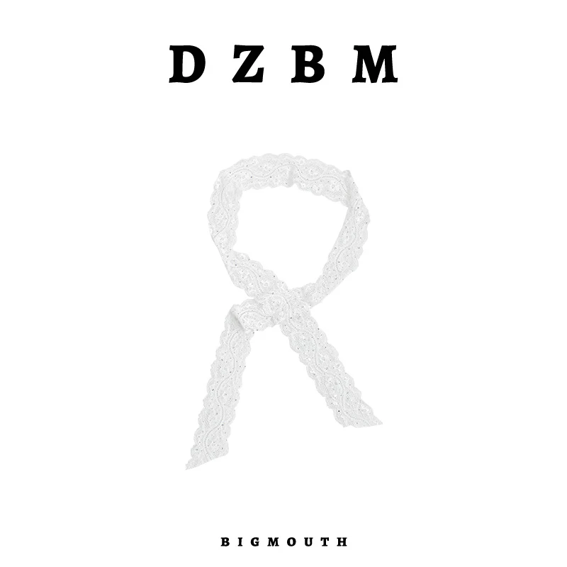 DZBM2025春季新款重工蕾丝网纱花纹轻奢丝巾-S5410
