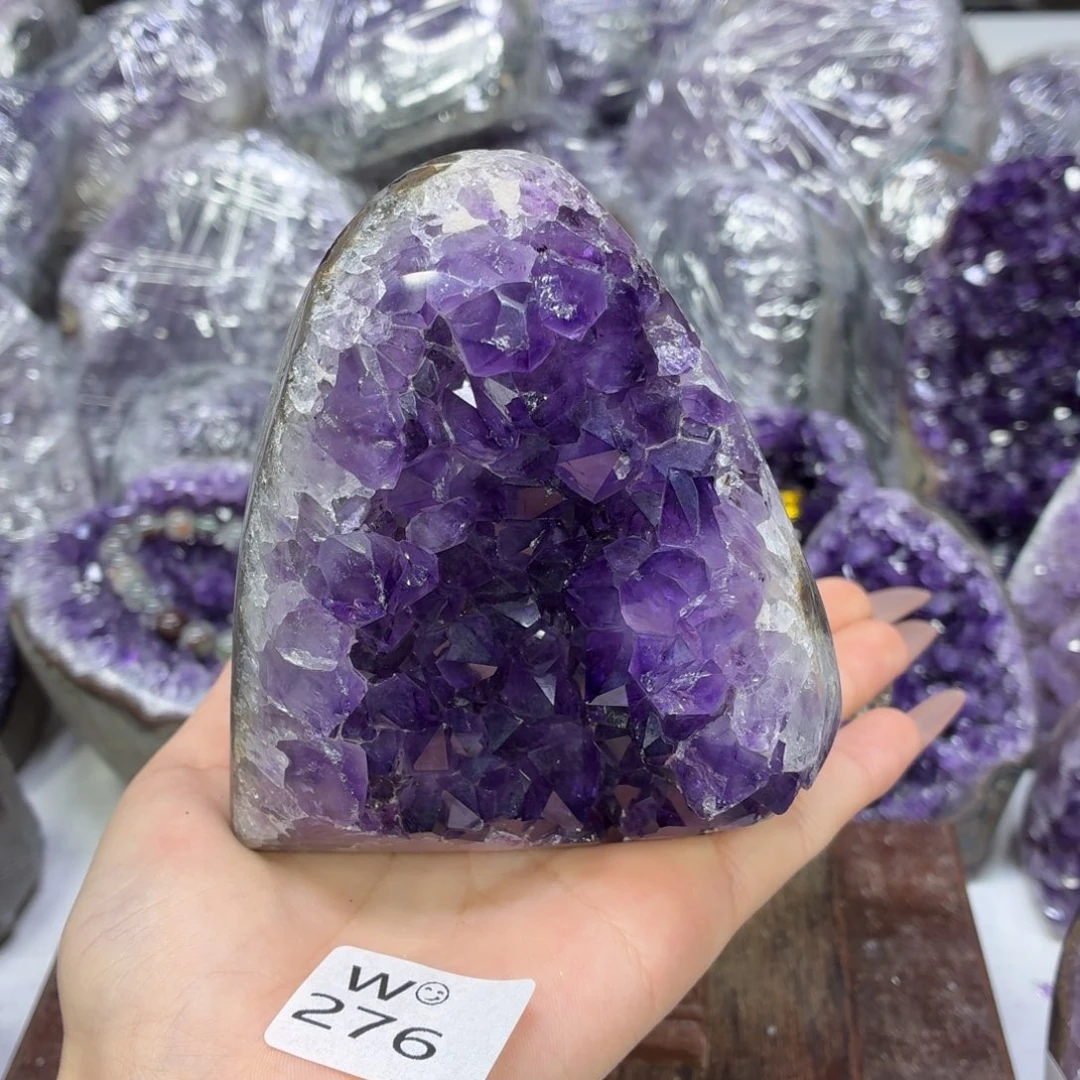 紫晶未镶嵌摆件紫水晶