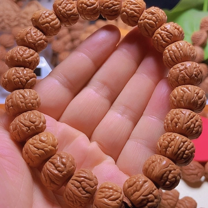 桃核手串龙纹桃核