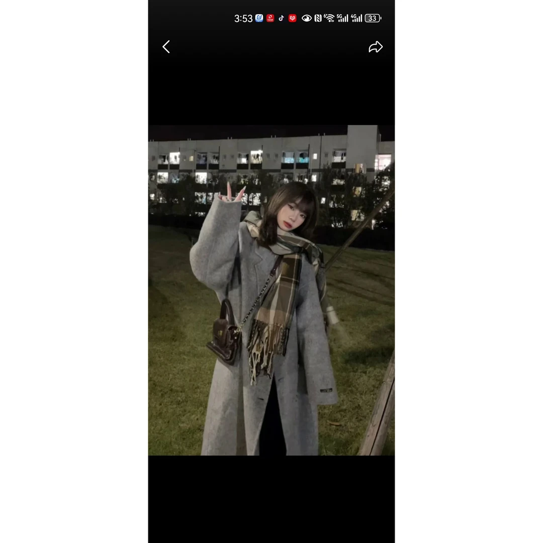 【小个子加棉加厚】羊毛呢大衣150/165气质秋冬长款中长款韩版大衣