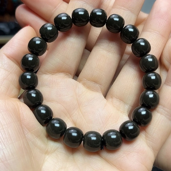 吊坠(赠链)未镶嵌和田玉（墨玉）卡10红糖