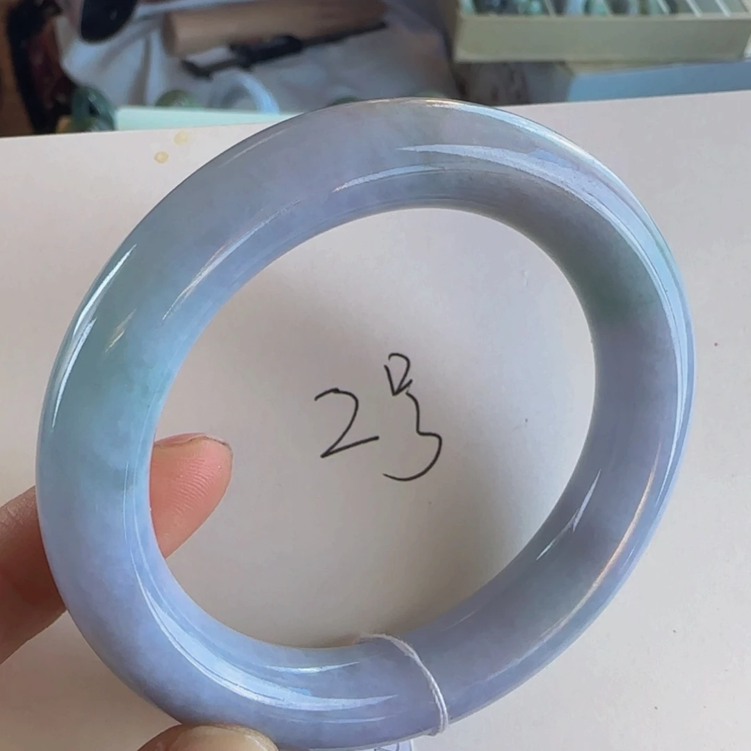 翡翠手镯未镶嵌老坑53.8圈