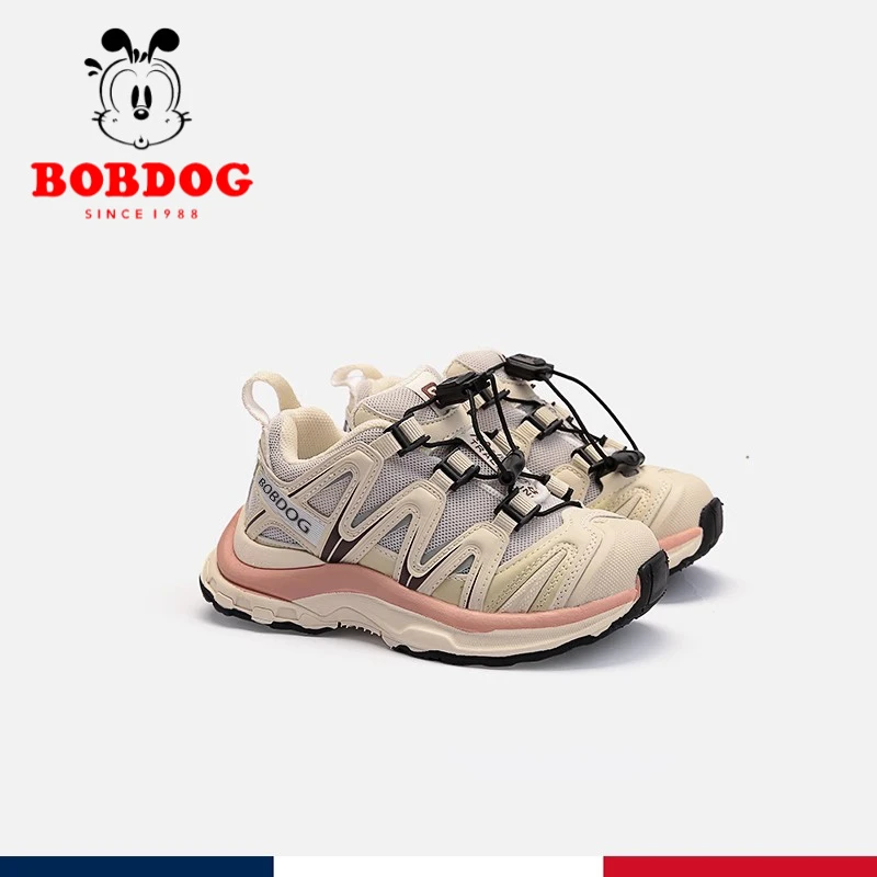 巴布豆女童运动鞋2025新款儿童轻便老爹鞋网面透气男童休闲跑步鞋