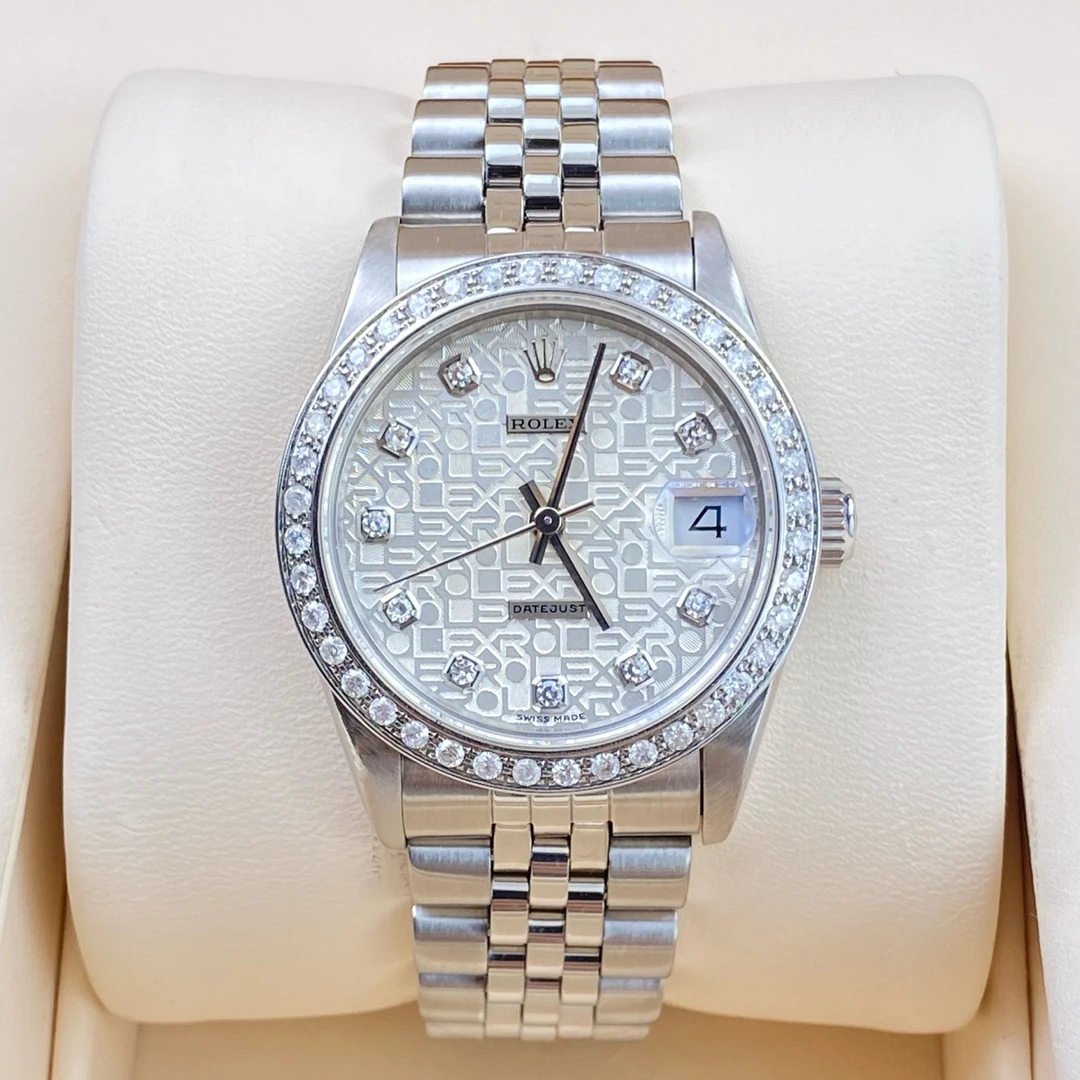 99新 Rolex/劳力士 劳力士日志31毫米自动机械 后镶钻石