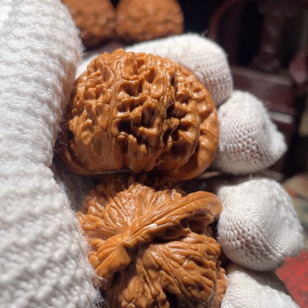 @***.核桃手串/手链精品球白43尺