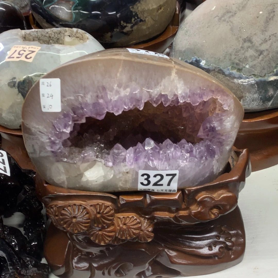 未镶嵌摆件紫晶水晶