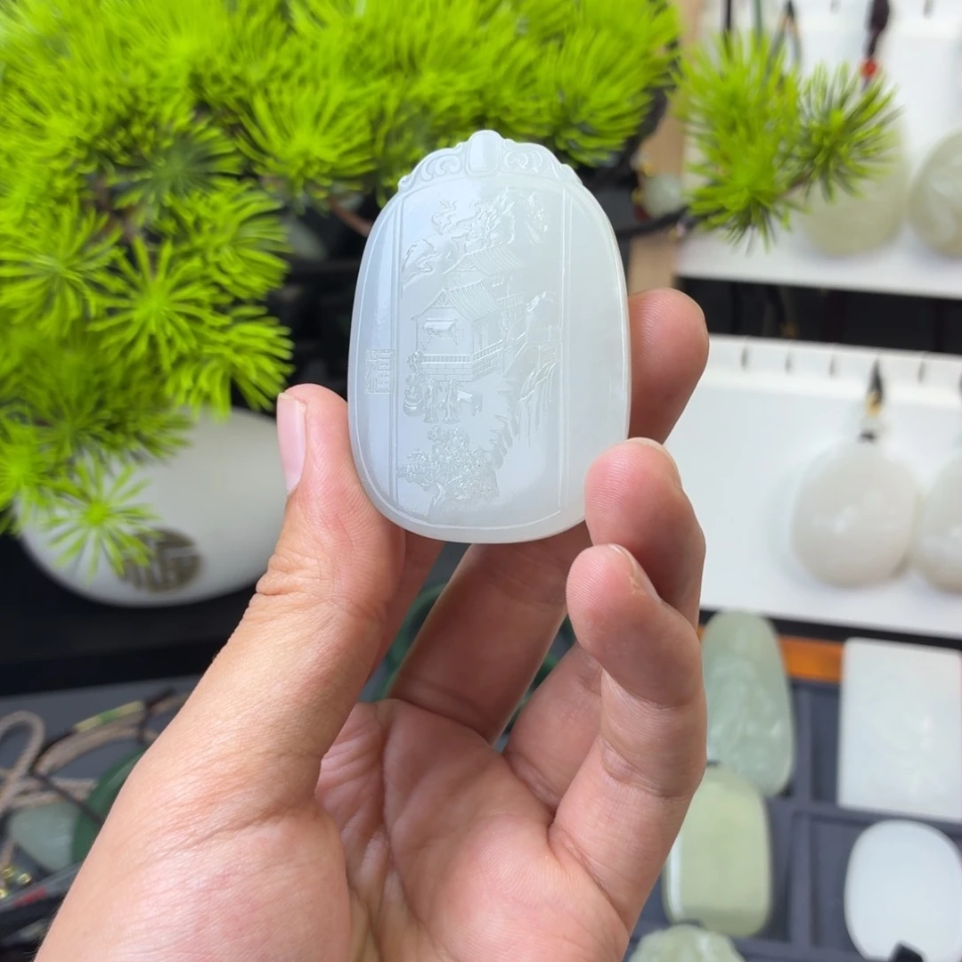 和田玉未镶嵌颈饰