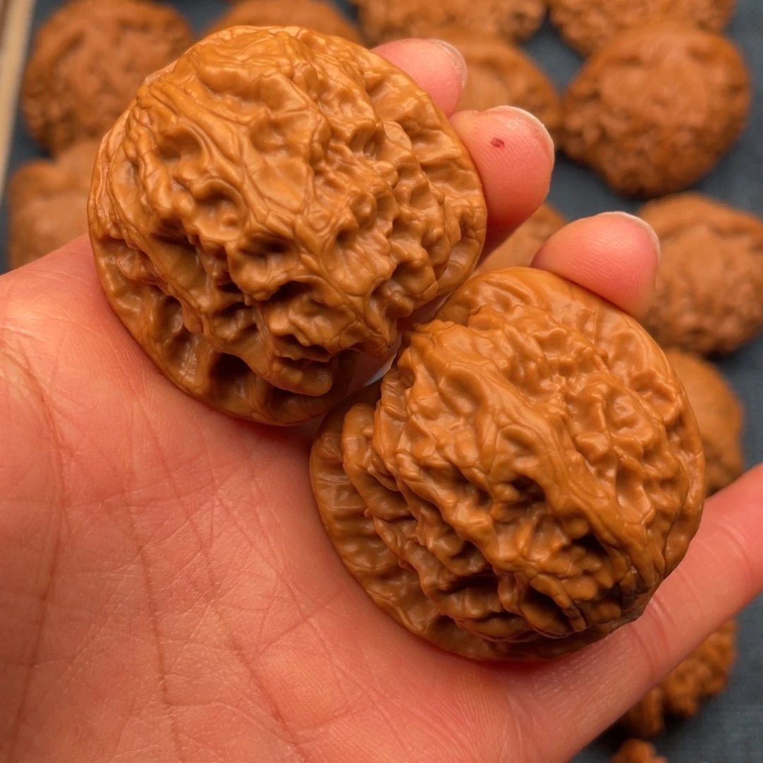 把件文玩核桃40全品精品野狼