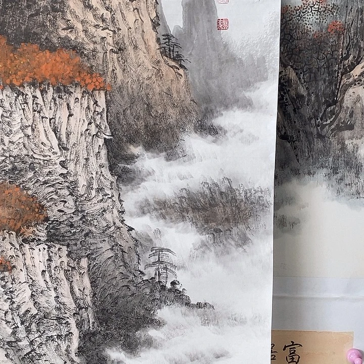 国画金登华68.138手绘画芯