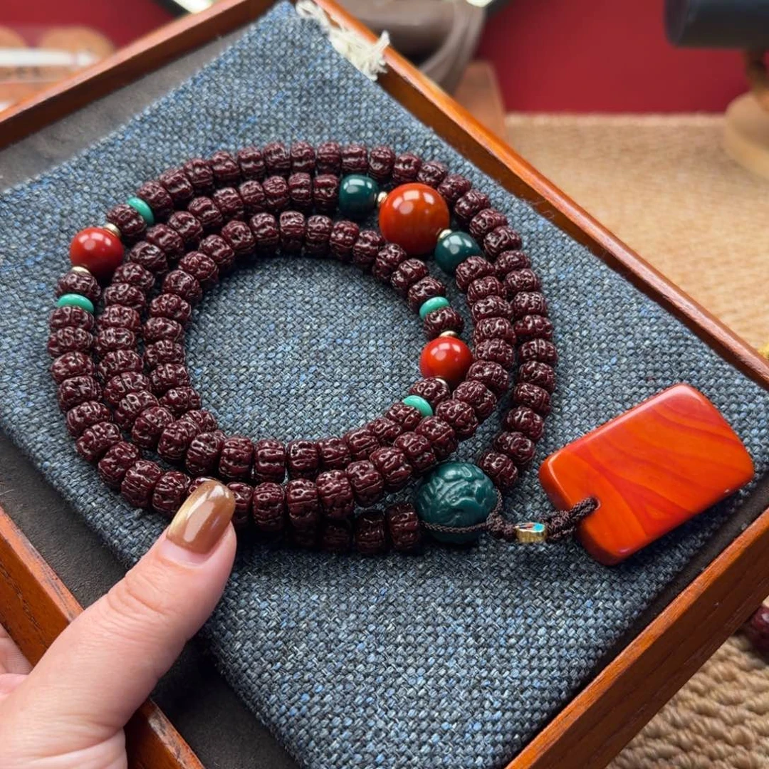 金刚菩提吊坠黑金