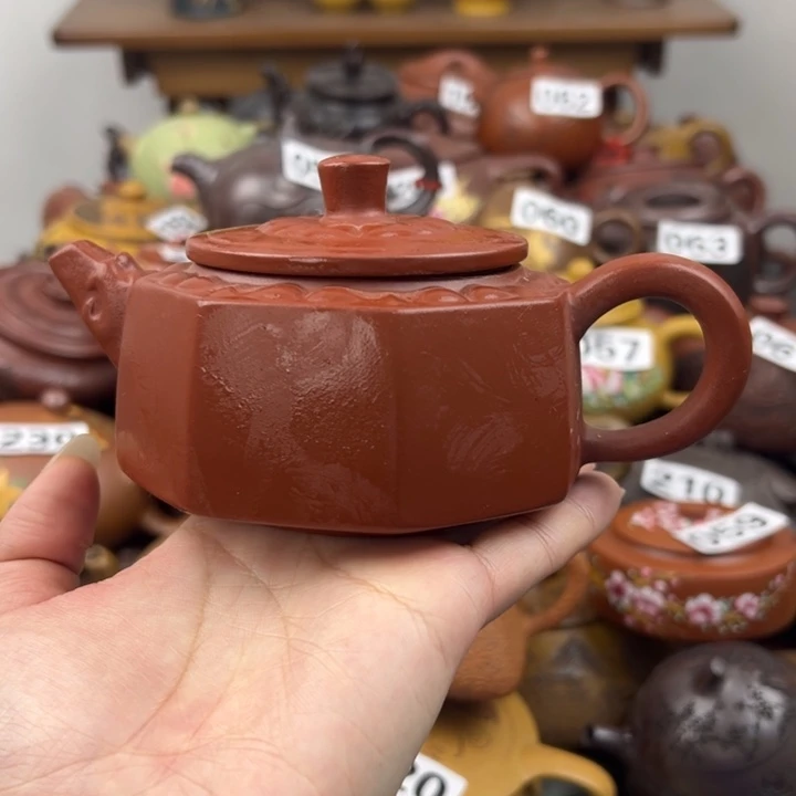 紫砂茶壶盖子不平