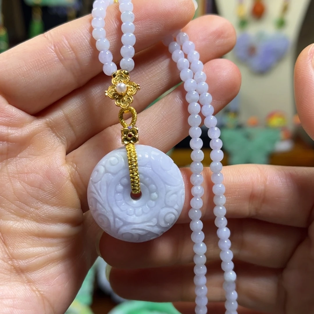 翡翠未镶嵌颈饰天然翡翠