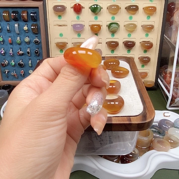 合金戒指玛瑙/玉髓૮****°