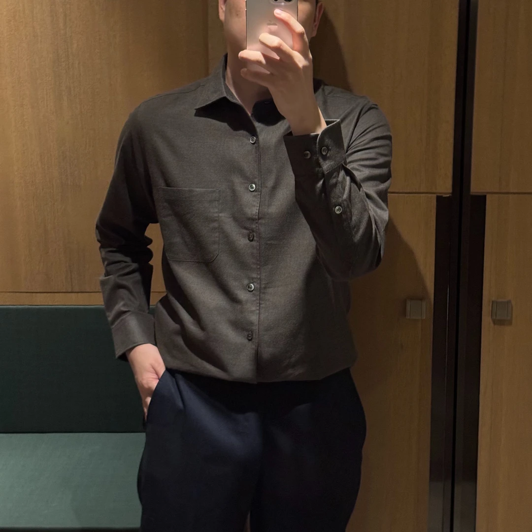 【诺可高定】早秋系列100%精梳长绒棉不褪色水洗休闲商务衬衫2457