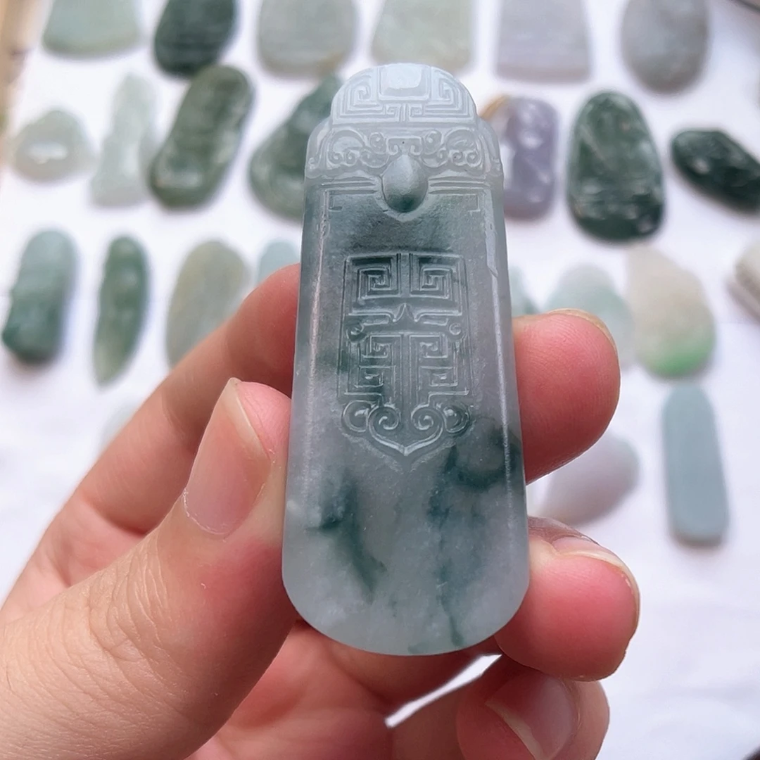 未镶嵌定制翡翠仿古牌