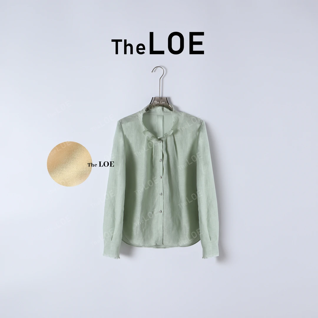 TheLOE/森林氧气 莱赛尔亚麻高定宽松显白亚麻衬衫#04.12C-G5055