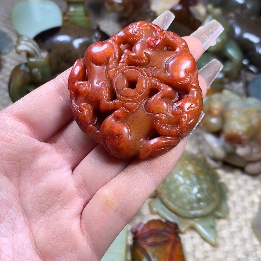 白玉菩提吊坠挂件