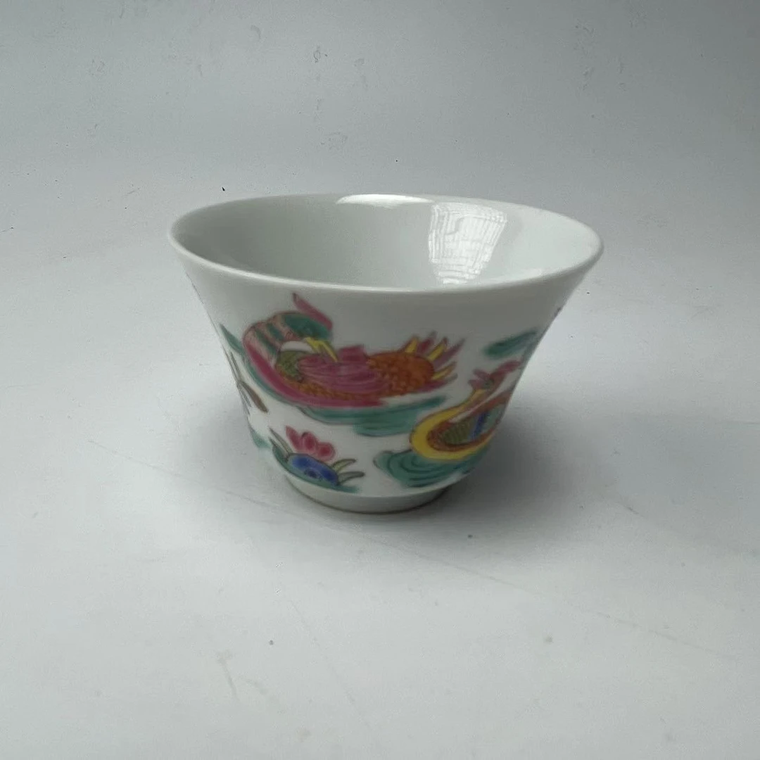 鸳鸯荷花马蹄杯BY10X1223